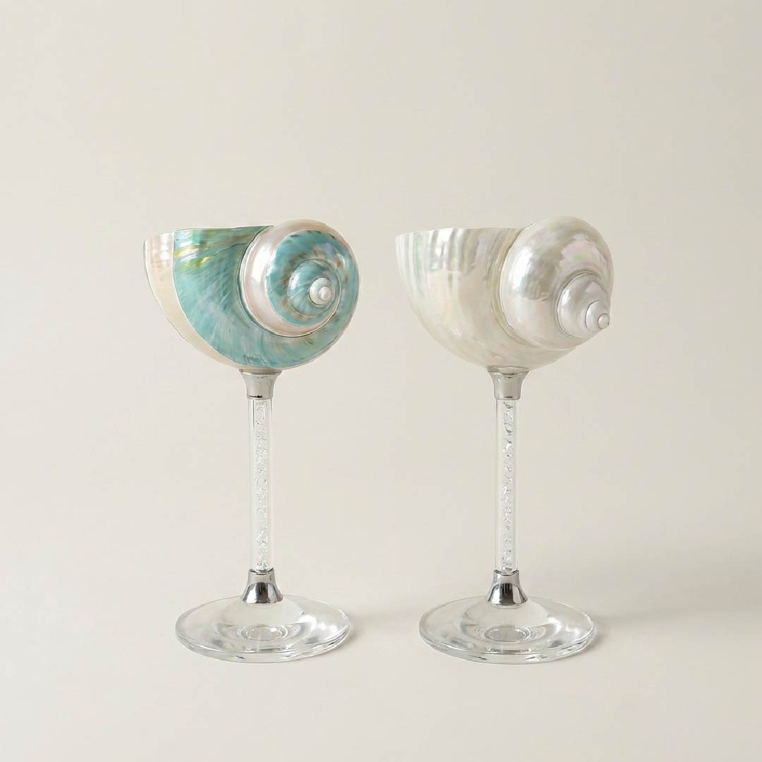 Seashell Wine Glass - Handcrafted 1 PC