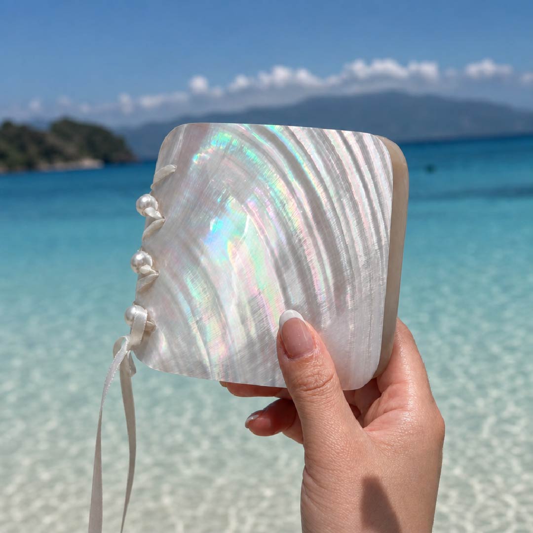 Ocean’s Vow | Mother of Pearl Journal - Handcrafted 1 PC