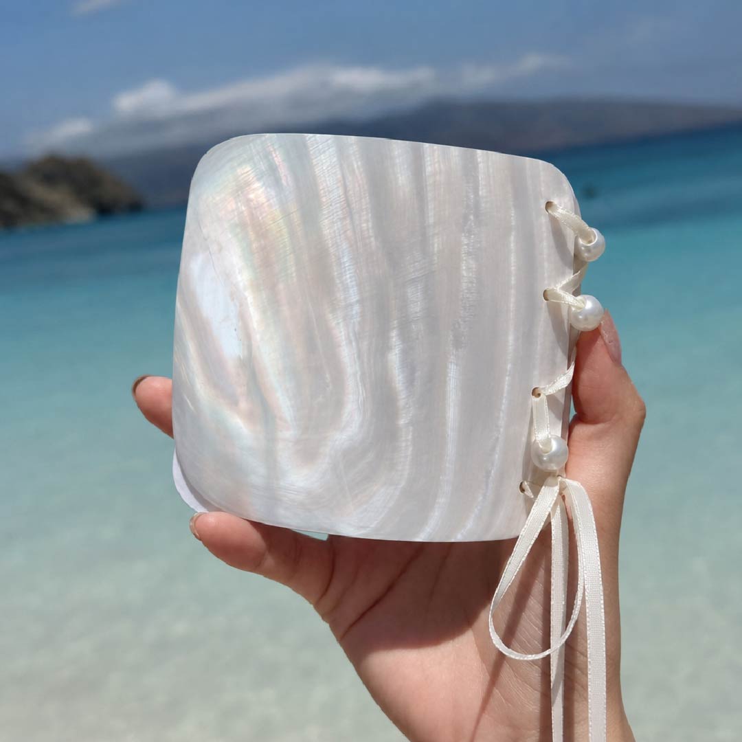 Ocean’s Vow | Mother of Pearl Journal - Handcrafted 1 PC