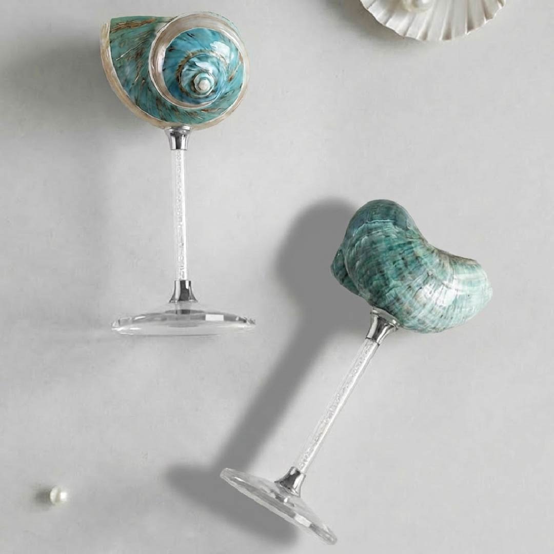 Seashell Wine Glass - Handcrafted 1 PC