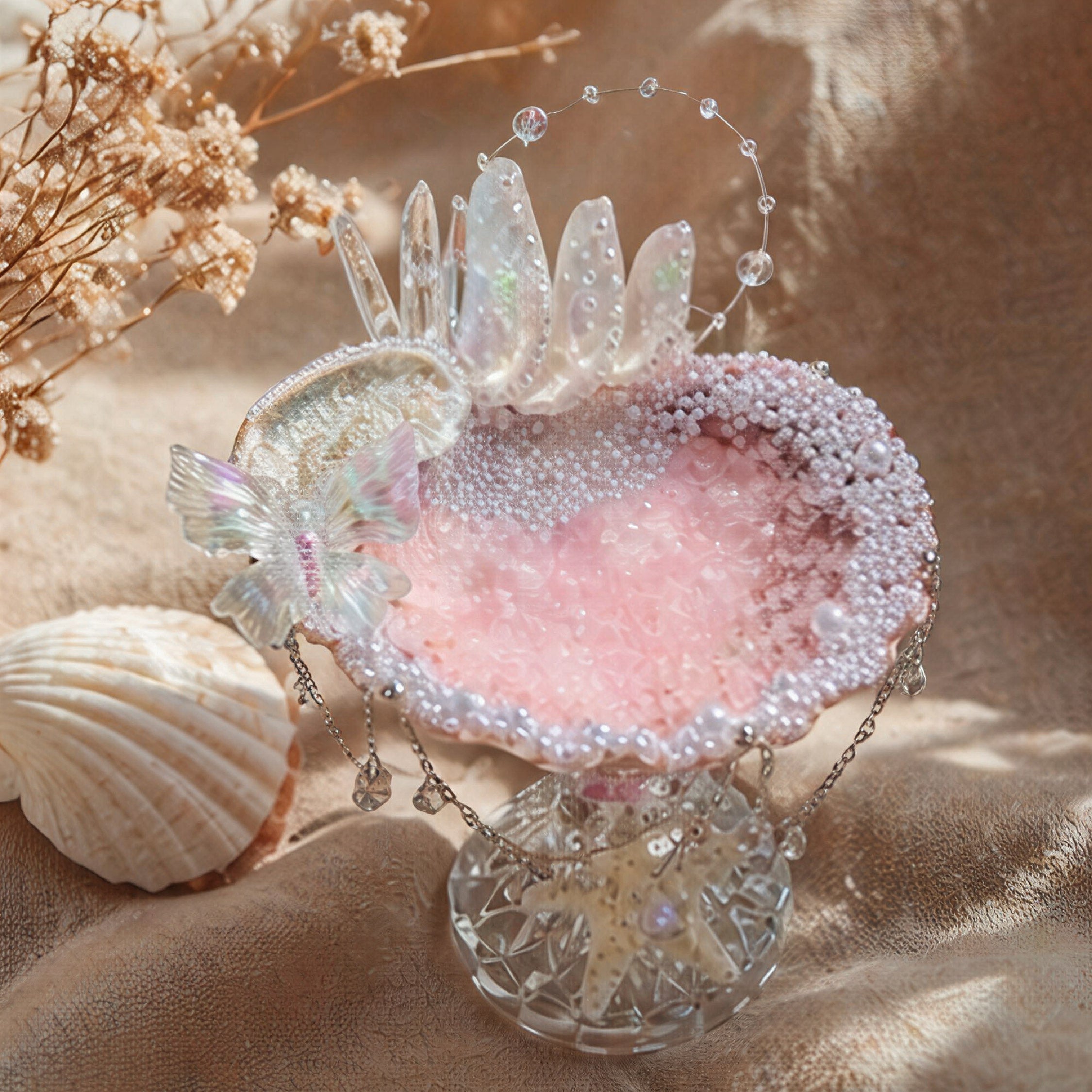 The Mermaid’s Vanity Classic Jewelry Tray - Handcrafted 1 PC