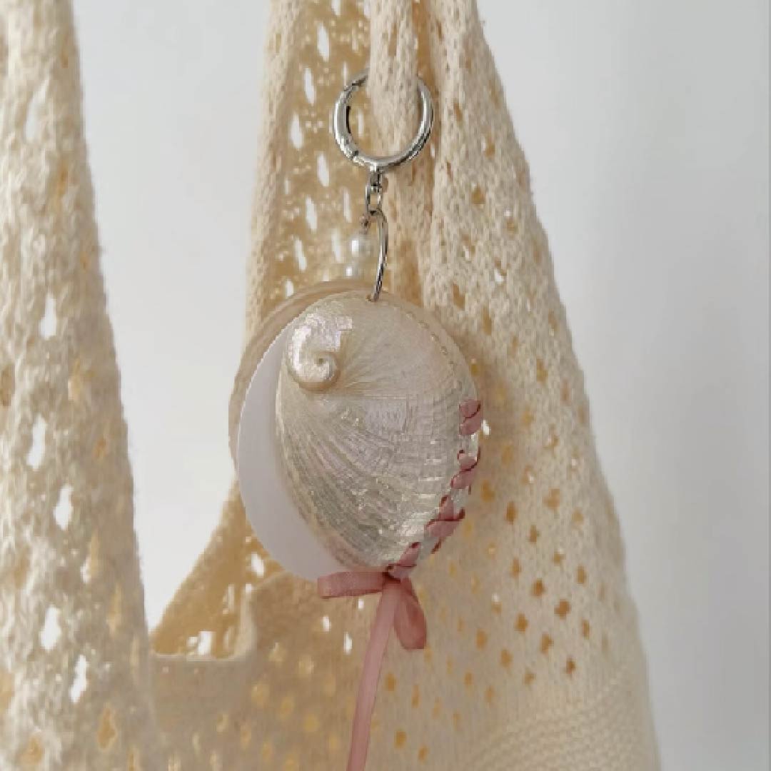 Pearl Tide | Polished Abalone Shell Journal Charm - Handmade 1 PC