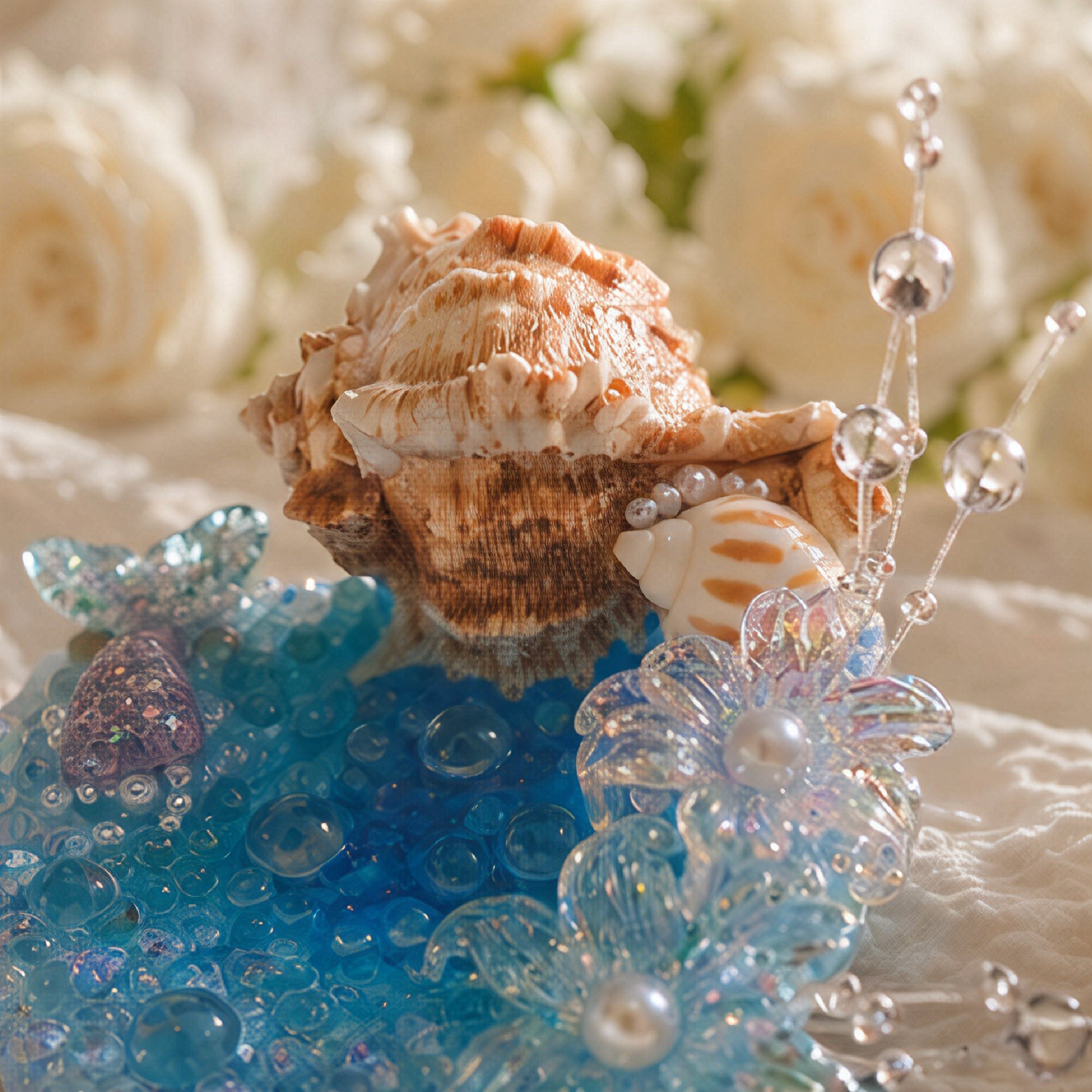 Ocean Melody Mermaid Jewelry Dish - Handcrafted 1 PC