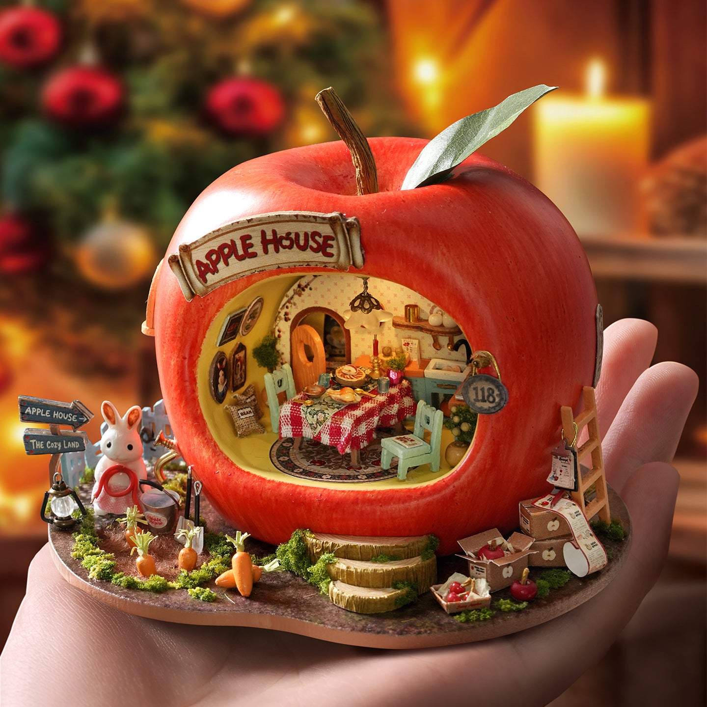 Bunny Apple House DIY Miniature House Kit