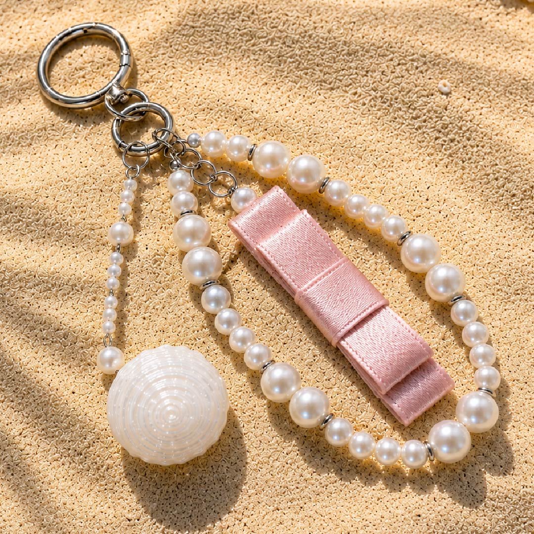Cassiopeia Silk | Rosé Trochus Seashells Charm - Handcrafted 1 PC