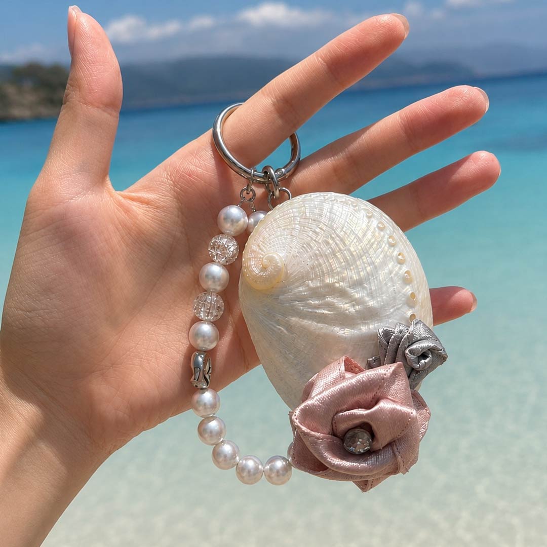 Europa Iridescence | White Abalone Charm - Handcrafted 1 PC