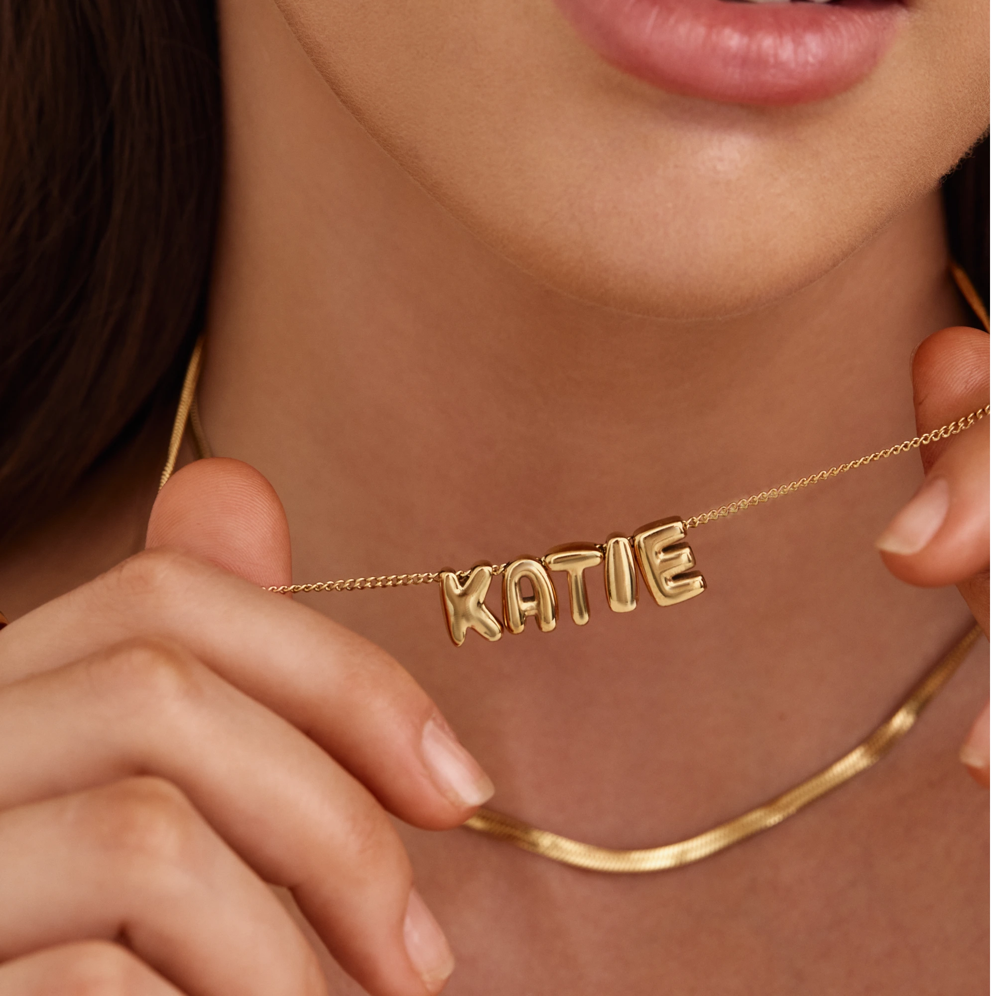 Bubble Custom Name Necklace