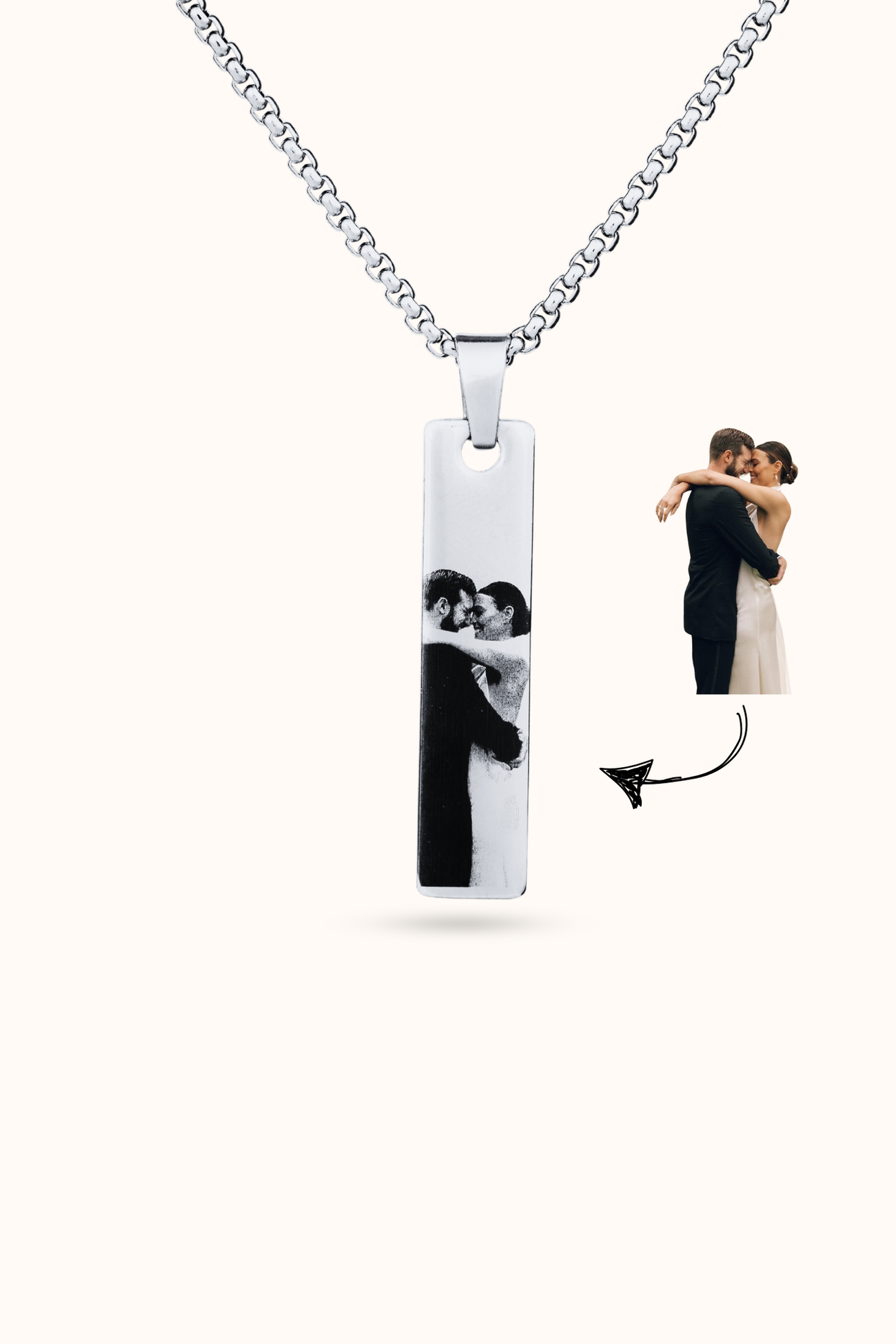 Personalized Eye Photo Necklace