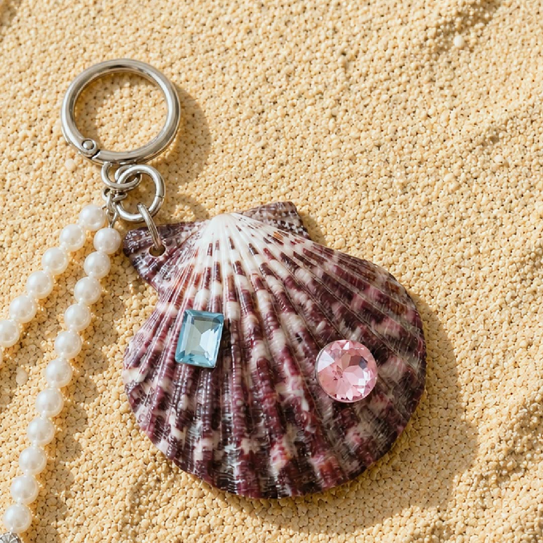 Lagoon Rosette | Mother of Pearl Shell Charm- Handcrafted 1 PC