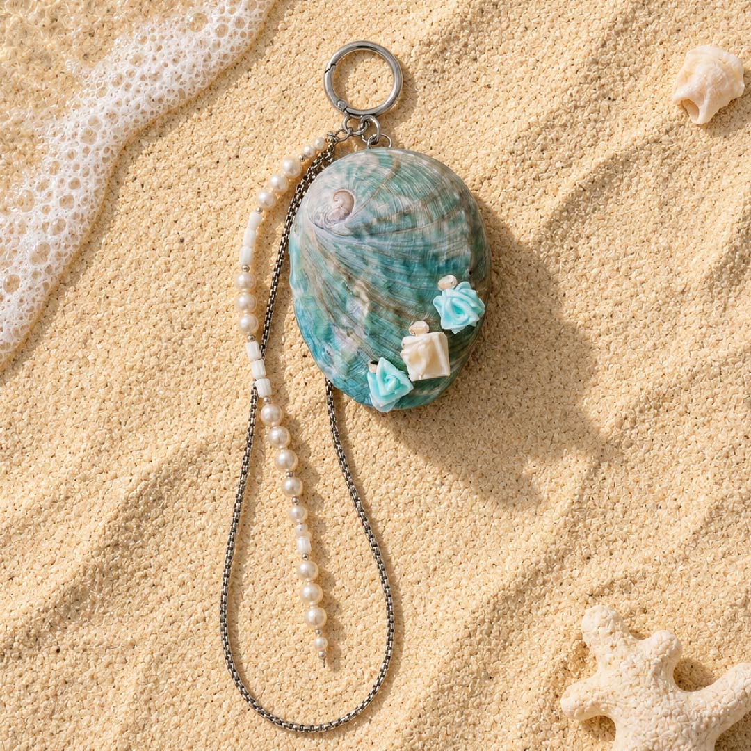 Callisto Iridescence | Blue Abalone Charm - Handcrafted 1 PC