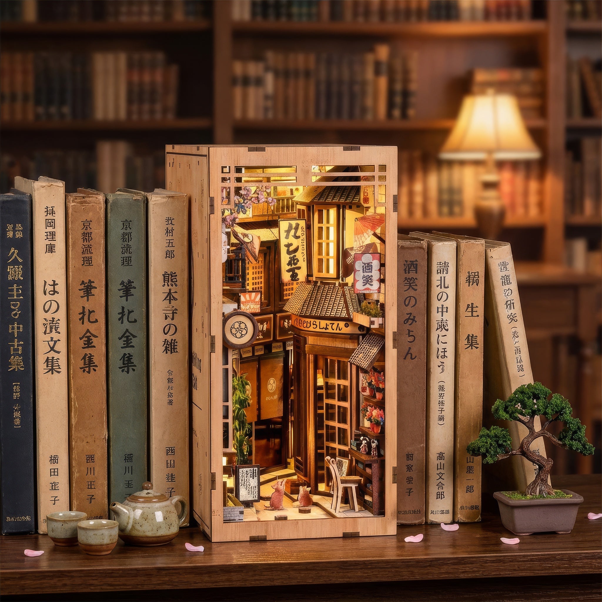 The Alley Waiting for the Cat DIY Book Nook Kit