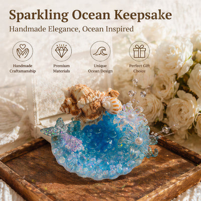Ocean Melody Mermaid Jewelry Dish - Handcrafted 1 PC