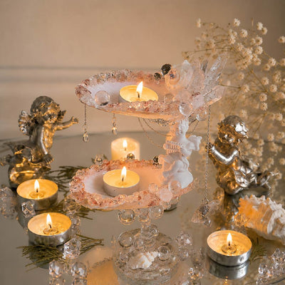 Angel's Light | Mother of Pearl Jewelry & Candle Holder - Handcrafted 1 PC
