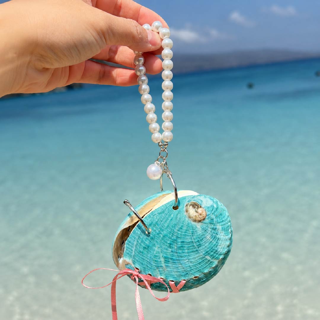 Moonlit Tides | Genuine Abalone Journal Charm Collection - Handmade 1 PC