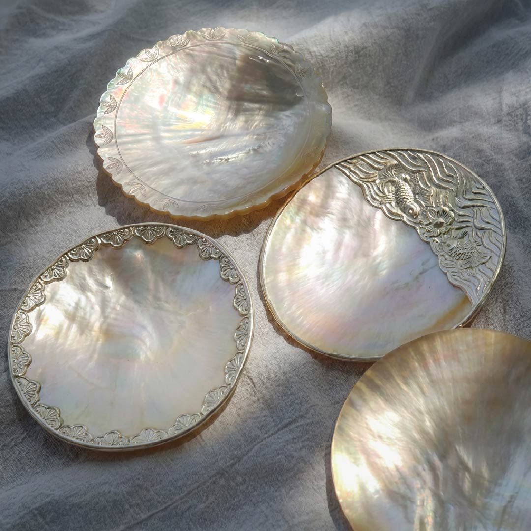 Mother of Pearl Plate/Jewelry Tray - Handmade 1 PC