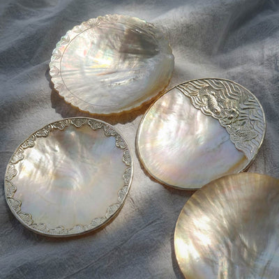 Mother of Pearl Plate/Jewelry Tray - Handmade 1 PC