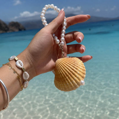 Amber Tide | Chestnut Mother of Pearl Journal Charm - Handcrafted 1 PC