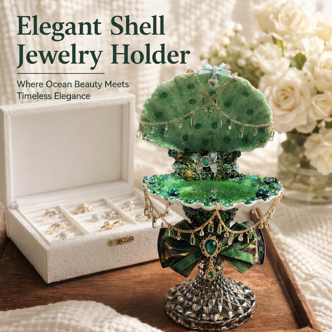 Ocean Forest Mermaid Luxury Jewelry Tray - Handcrafted 1 PC
