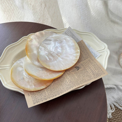 No Lace Trim Mother of Pearl Plate/Jewelry Tray - Handmade 1 PC