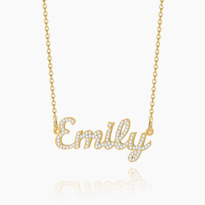 Customized Diamond Name Necklace