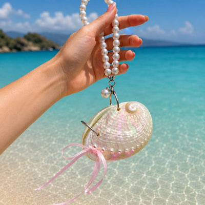 Moonlit Tides | Genuine Abalone Journal Charm Collection - Handmade 1 PC