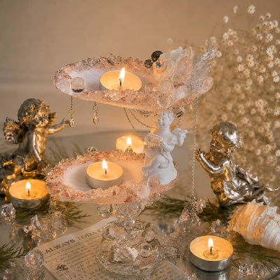 Angel's Light | Mother of Pearl Jewelry & Candle Holder - Handcrafted 1 PC