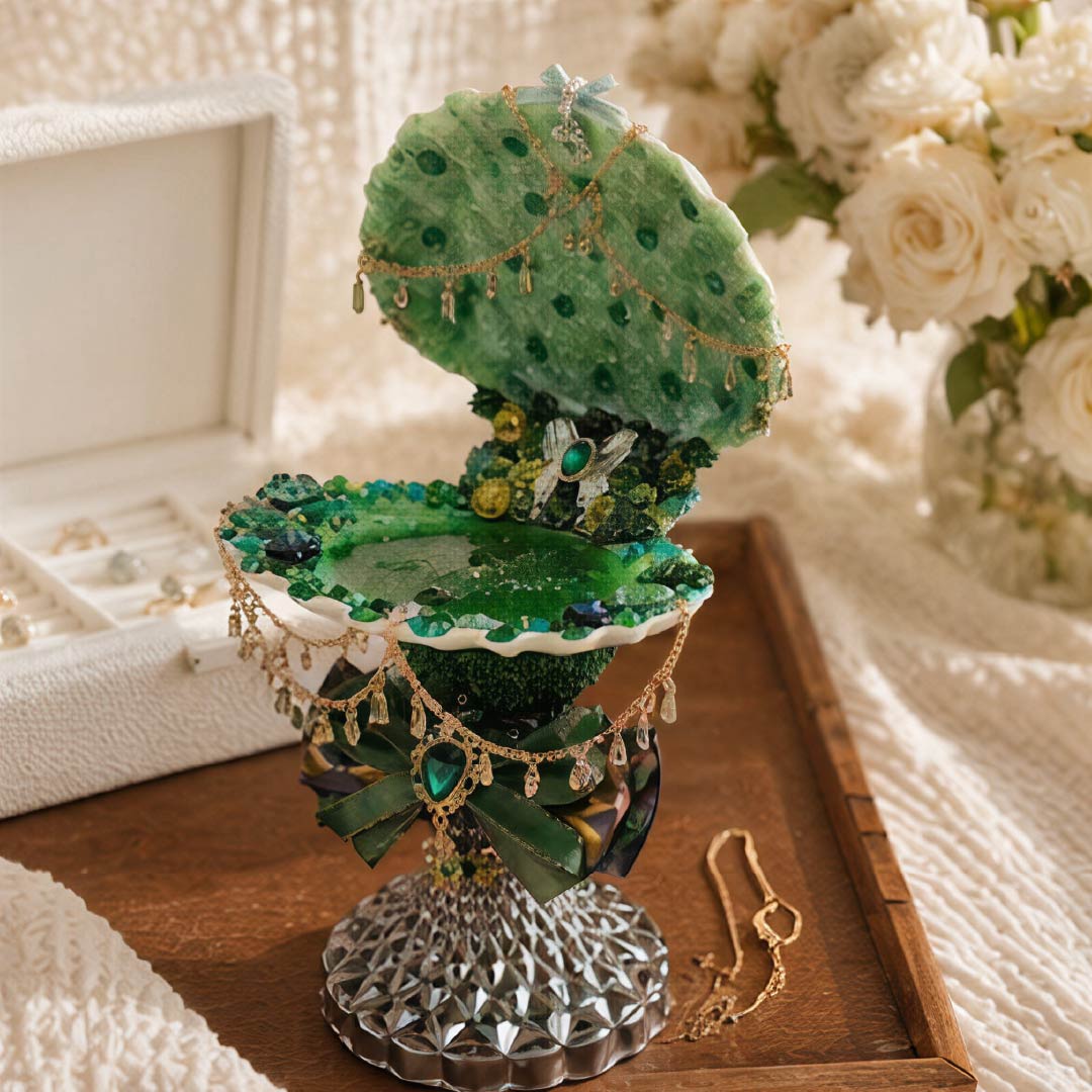 Ocean Forest Mermaid Luxury Jewelry Tray - Handcrafted 1 PC