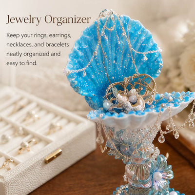 Enchanted Sea-Flower Mermaid Luxury Jewelry Tray- Handcrafted 1 PC