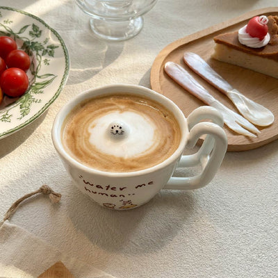 Hidden Seal Inside Ceramic Mug & Coffee Cup - Handcrafted 1 PC