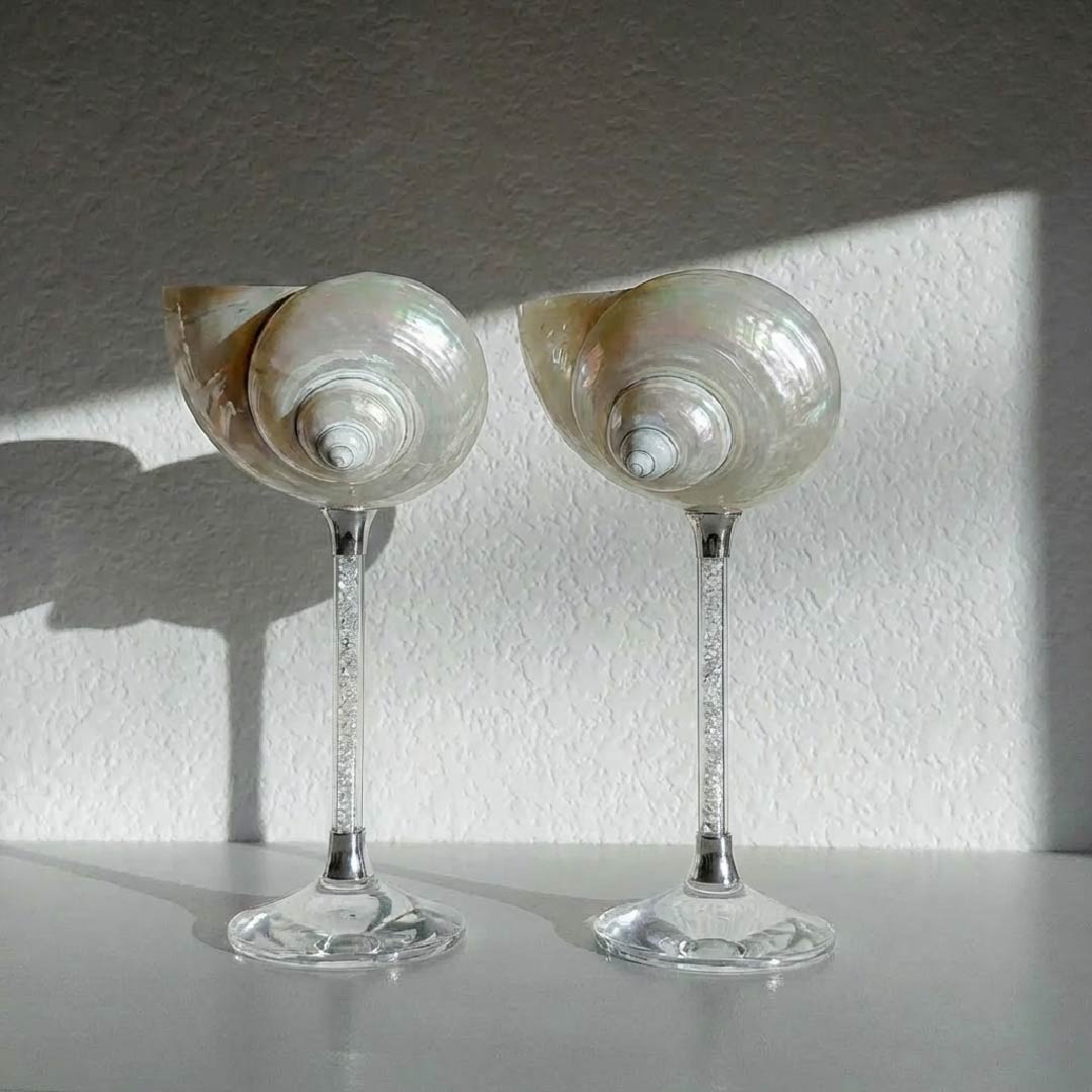Seashell Wine Glass - Handcrafted 1 PC