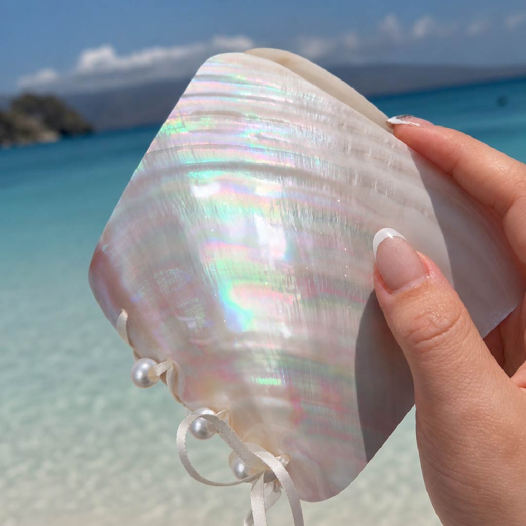 Ocean’s Vow | Mother of Pearl Journal - Handcrafted 1 PC