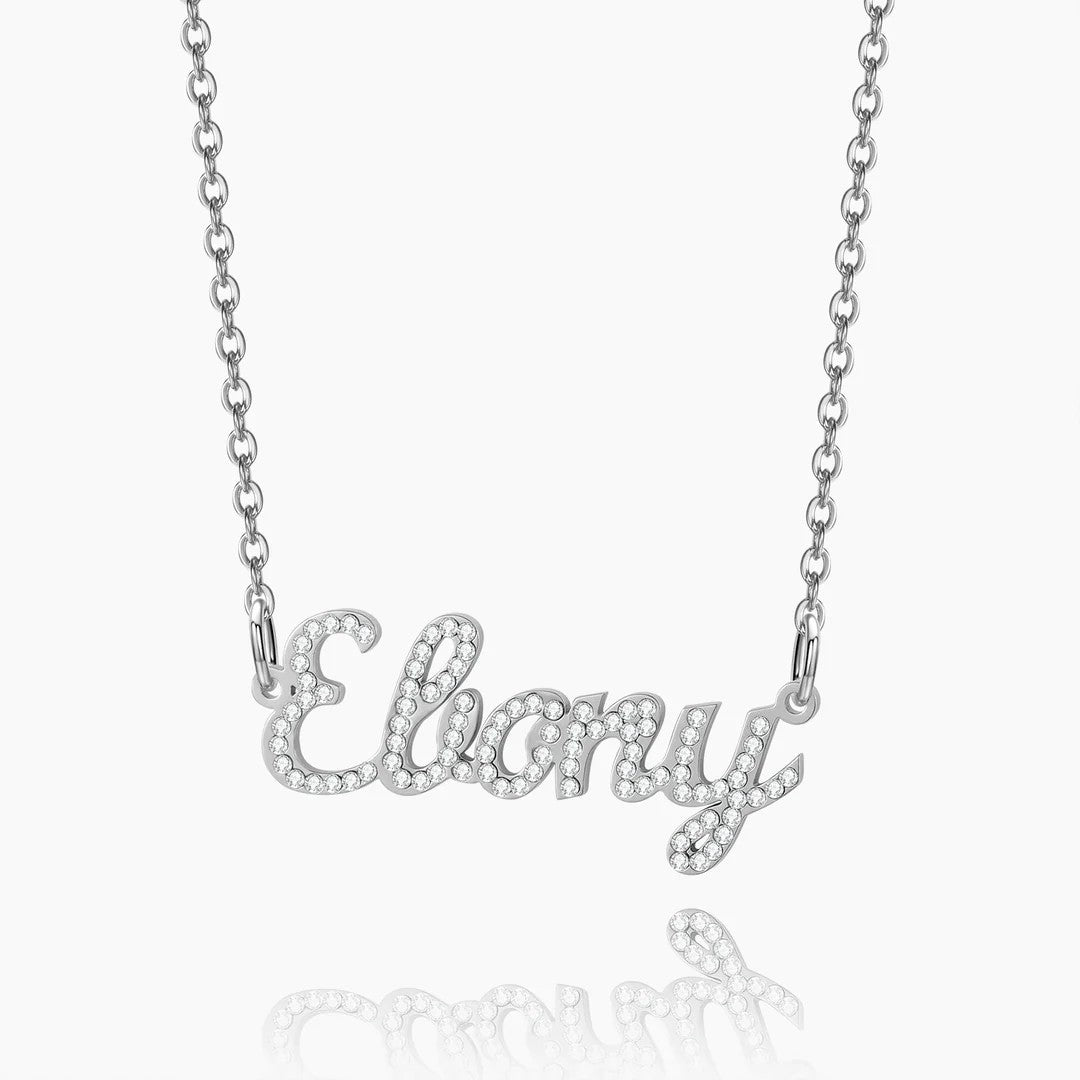 Customized Diamond Name Necklace