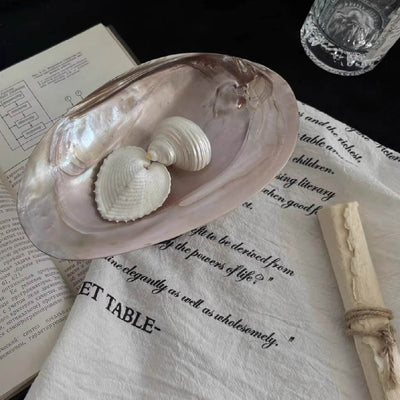 Purple Mother of Pearl Footed Tray - Handcrafted 1 PC