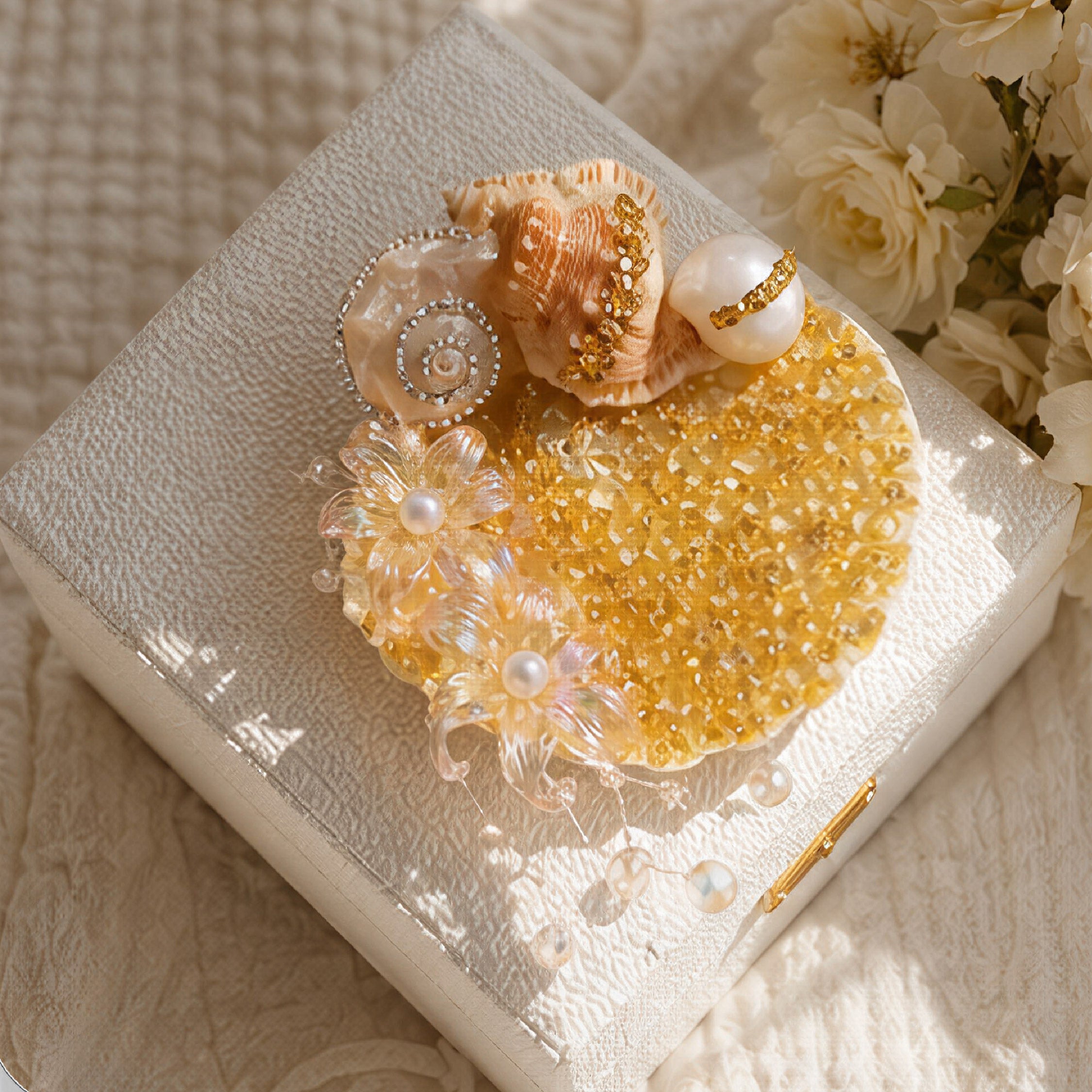 Light of the Sea Mermaid Jewelry Dish - Handcrafted 1 PC
