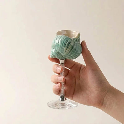 Seashell Wine Glass - Handcrafted 1 PC