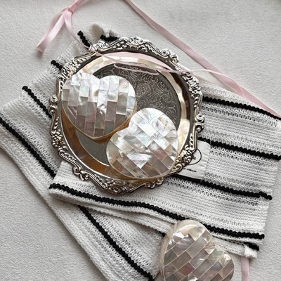 Pearl Heart | White Mother of Pearl Jewelry Box - Handcrafted 1 PC
