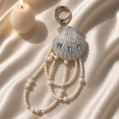 Siren Cascade | Mother of Pearl Shell Charm- Handcrafted 1 PC