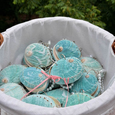 Morning Tide | Green Abalone Shell Journal Charm - Handmade 1 PC