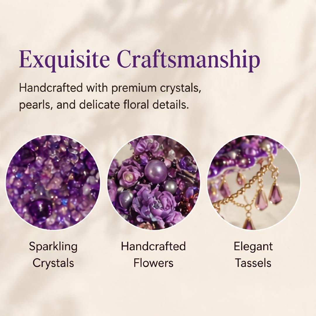 Lavender Shimmer Mermaid Luxury Jewelry Tray - Handcrafted 1 PC