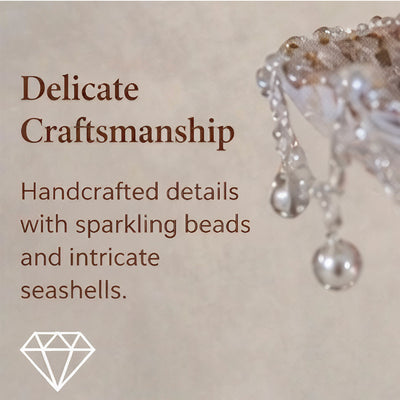 Ocean Whispers Mermaid Secret Double-Tier Jewelry Tray - Handcrafted 1 PC