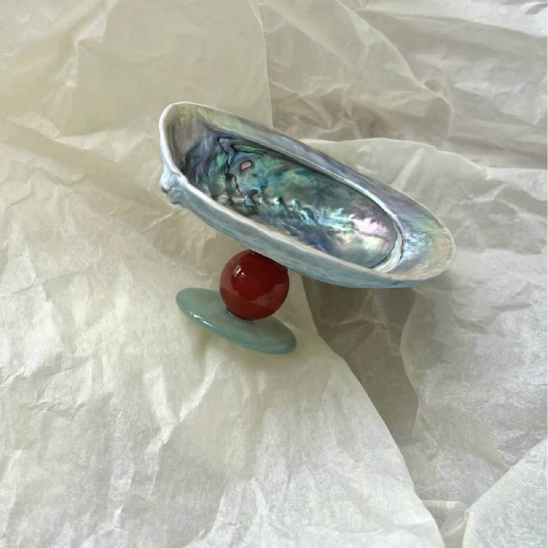 Blue Abalone Crystal Mini Tray - Handcrafted 1