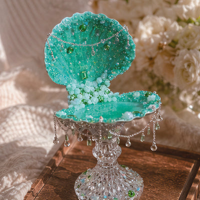 Ocean Rose Mermaid Luxury Jewelry Tray - Handcrafted 1 PC