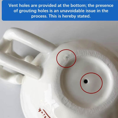 Hidden Seal Inside Ceramic Mug & Coffee Cup - Handcrafted 1 PC