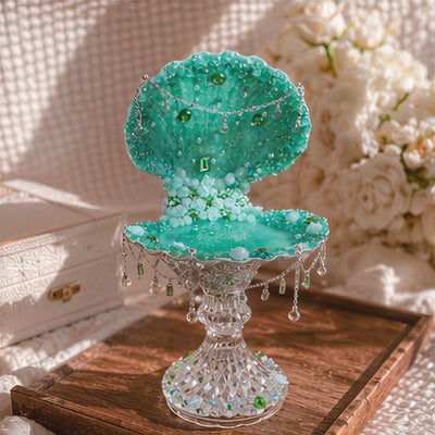 Ocean Rose Mermaid Luxury Jewelry Tray - Handcrafted 1 PC