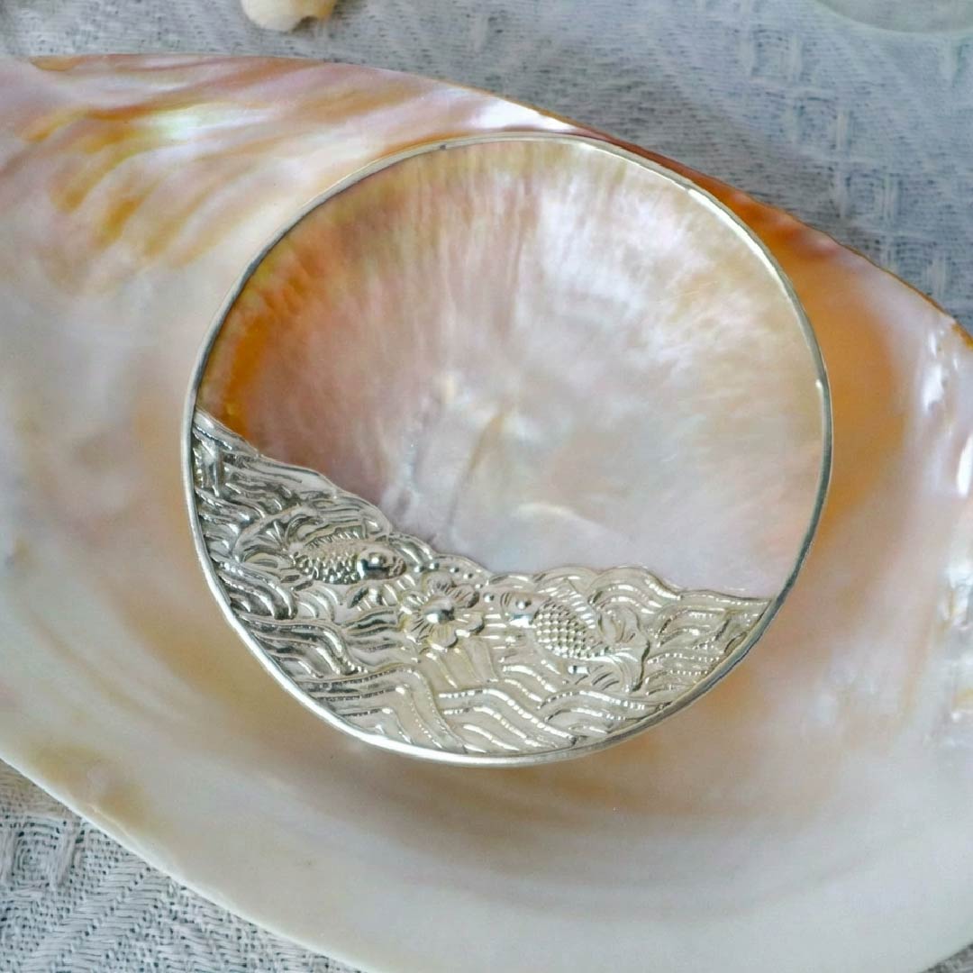 Mother of Pearl Plate/Jewelry Tray - Handmade 1 PC