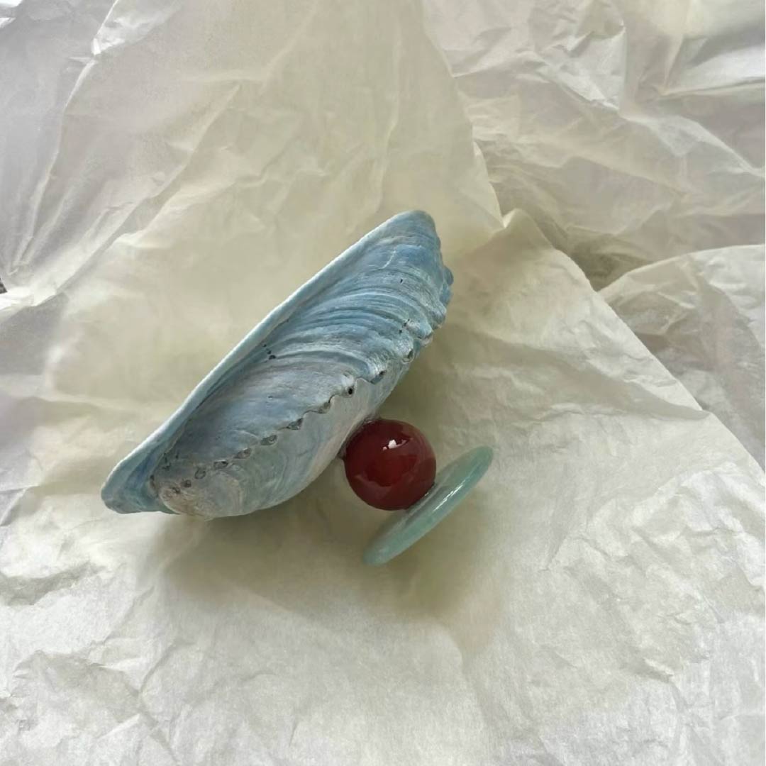 Blue Abalone Crystal Mini Tray - Handcrafted 1