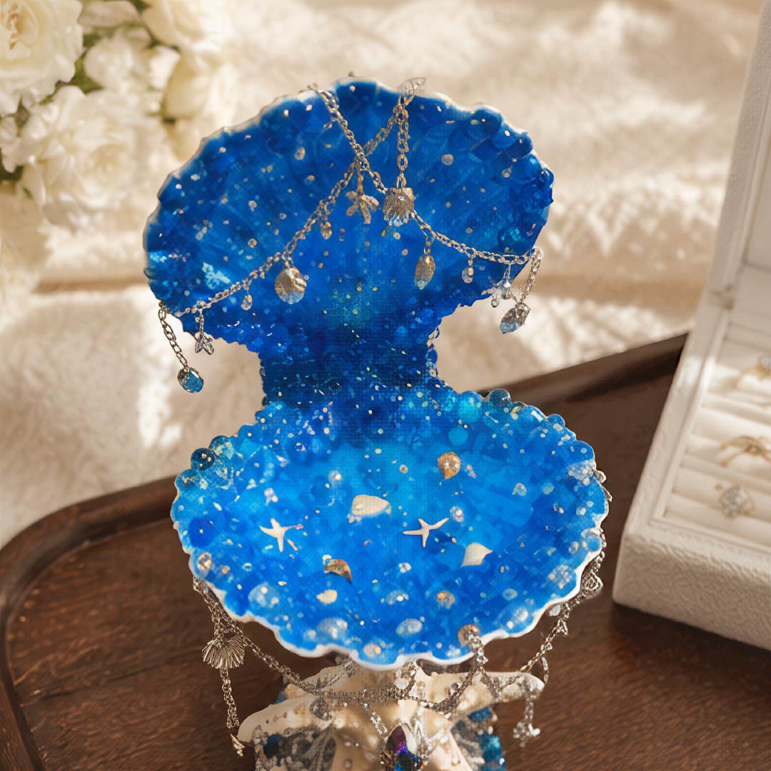 The Starfish Kiss Mermaid Luxury Jewelry Tray - Handcrafted 1 PC