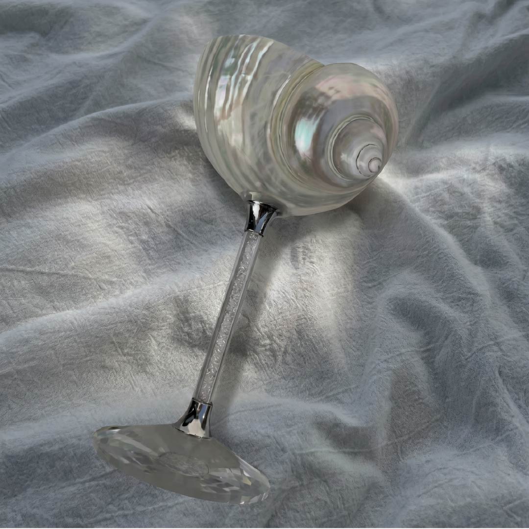Seashell Wine Glass - Handcrafted 1 PC