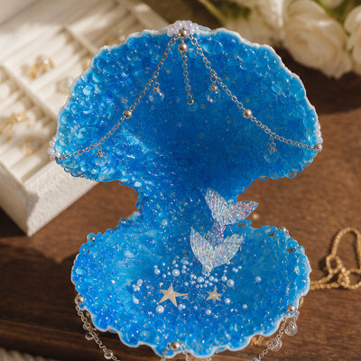 Enchanted Sea-Flower Mermaid Luxury Jewelry Tray- Handcrafted 1 PC