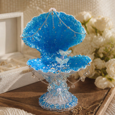 Enchanted Sea-Flower Mermaid Luxury Jewelry Tray- Handcrafted 1 PC